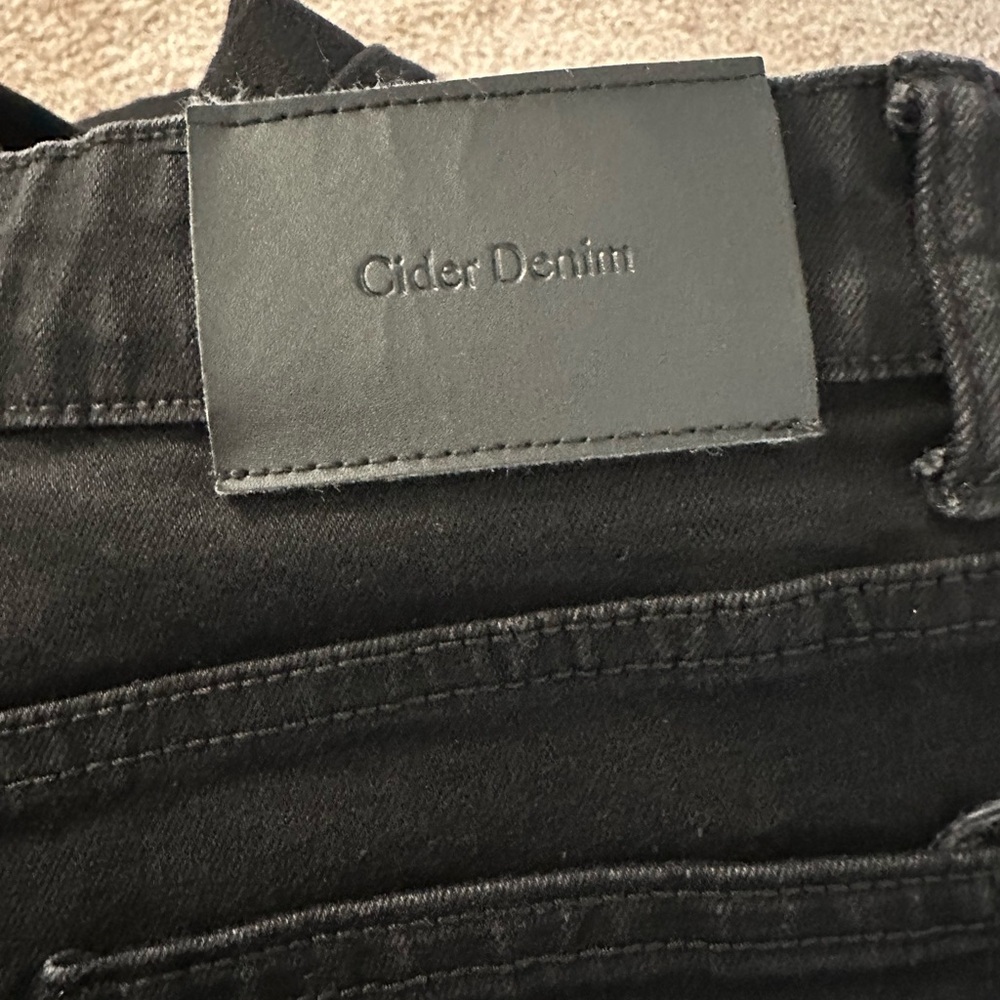 Cider Black Flare Jeans size M(8) - Picture 5 of 7